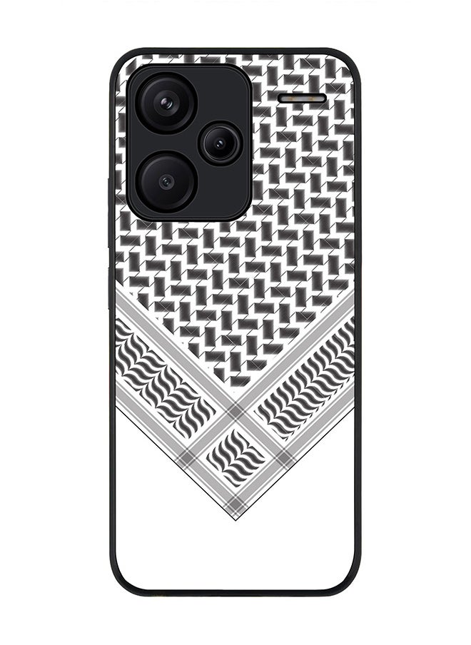 Stylizedd Rugged Black Edge Case for Xiaomi Redmi Note 13 Pro Plus, Slim fit Flexible Anti Drop Thin Cover-  Victory Shemag(Black)  - Image 1