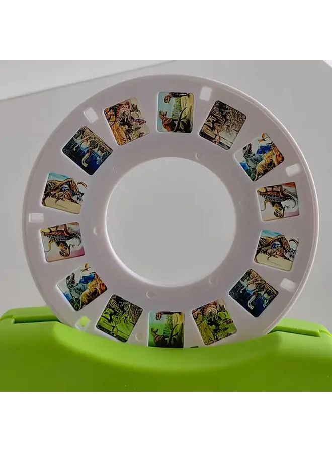 Red Two Piece 3D Glasses Free Stereoscopic Vision Device Educational Dinosaur Theme Gift - Image 4