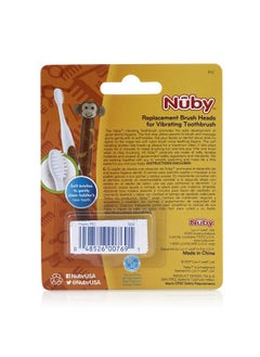 Nuby Vibrating Toothbrush Replacement Heads, Pack Of 4  - Image 3