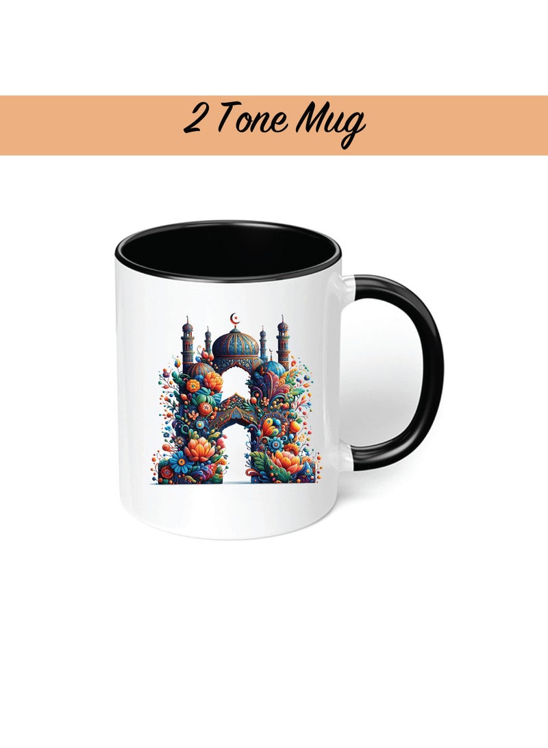 PRINTSHOP4ME Pack of 3 Initial Monogram Gift Set - Black Coffee Mug, Cosmetic Bag and Cotton Tote bag Set - Gift Set for Her - Perfect for Ramadan, School, Travel and Birthday Gift  - Image 5