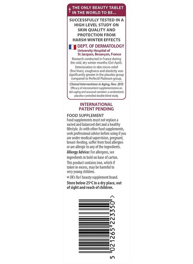 Perfectil Vitabiotics Perfectil Platinum Skin Radiance 60 Tablets - Image 2