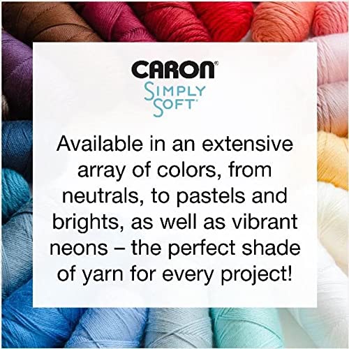Caron Simply Soft Watermelon Brites Yarn - 3 Pack of 170g/6oz - Acrylic - 4 Medium (Worsted) - 315 Yards - Knitting/Crochet - Image 5