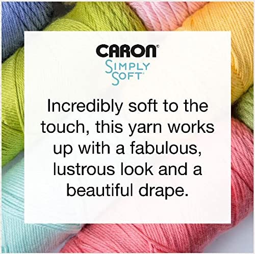 Caron Simply Soft Watermelon Brites Yarn - 3 Pack of 170g/6oz - Acrylic - 4 Medium (Worsted) - 315 Yards - Knitting/Crochet - Image 4