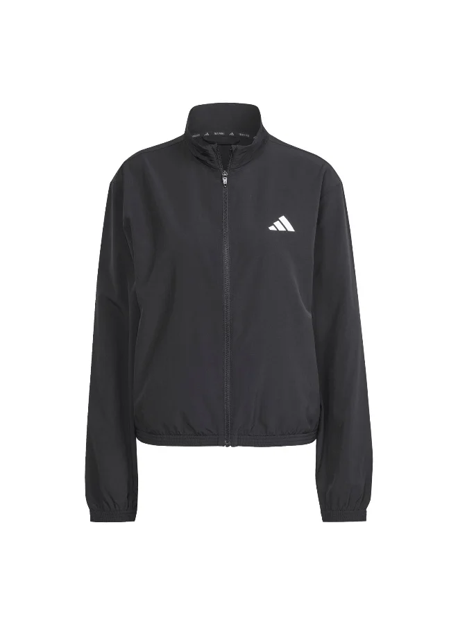 اديداس Adidas We 3S Woven Jkt Black Training Track Tops For Women XS