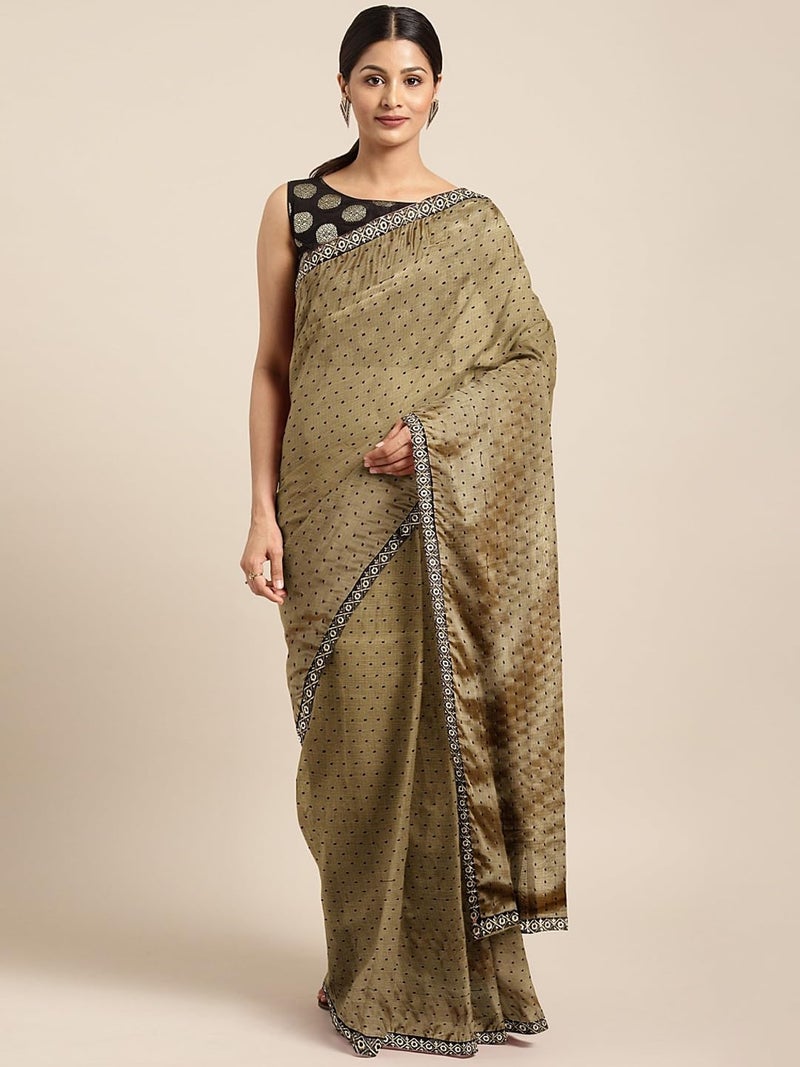 LACOSSI Pure Fancy Georgette Embroidery Saree Rich Pallu Design Lace Zari Work Trendy Special Occassion Wear, women sarees With Unstitched Blouse Piece (KANUPRIYA998SSSR01) - Image 2