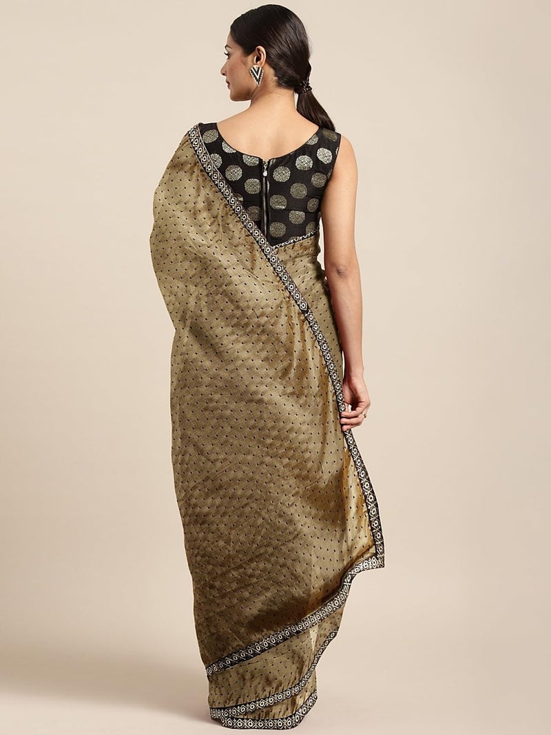 LACOSSI Pure Fancy Georgette Embroidery Saree Rich Pallu Design Lace Zari Work Trendy Special Occassion Wear, women sarees With Unstitched Blouse Piece (KANUPRIYA998SSSR01) - Image 3