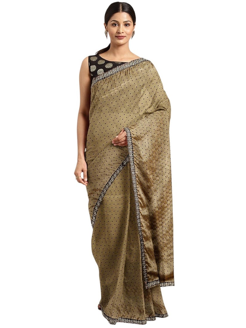 LACOSSI Pure Fancy Georgette Embroidery Saree Rich Pallu Design Lace Zari Work Trendy Special Occassion Wear, women sarees With Unstitched Blouse Piece (KANUPRIYA998SSSR01) - Image 4