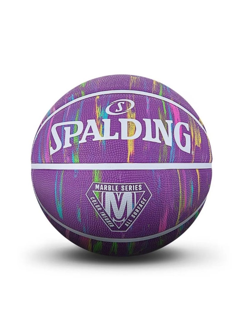 SPALDING Rubber No.7 Graffiti Outdoor Flower Ball Cool Street Basketball - Image 1