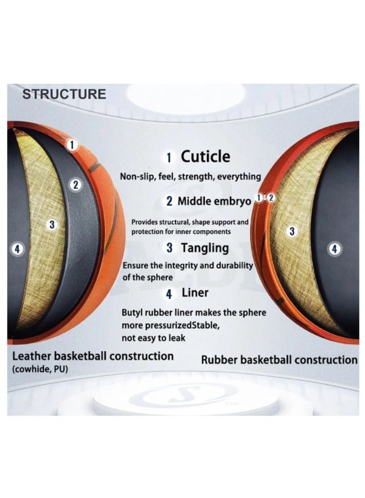SPALDING Rubber No.7 Graffiti Outdoor Flower Ball Cool Street Basketball - Image 3