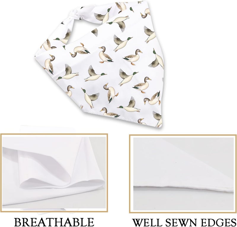 JXGZSO 1 Piece Mallard Flying Duck Dog Bandana Flying Ducks Dog Bandana Flying Duck Dog - Image 4