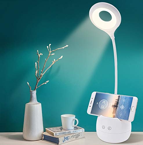 IDOLESHOP Long Arm Study Desk Light with 3 Shades Touch Control Light Advanced Pen and Mobile Holder Design Table Lamp ((Touch + Pen Stand))Pack of 1 - Image 1
