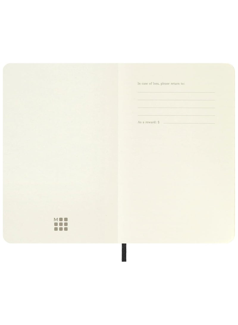 MOLESKINE 1-Piece Classic Pocket Size Soft Cover Plain Notebook 9x14cm Size Black - Image 5
