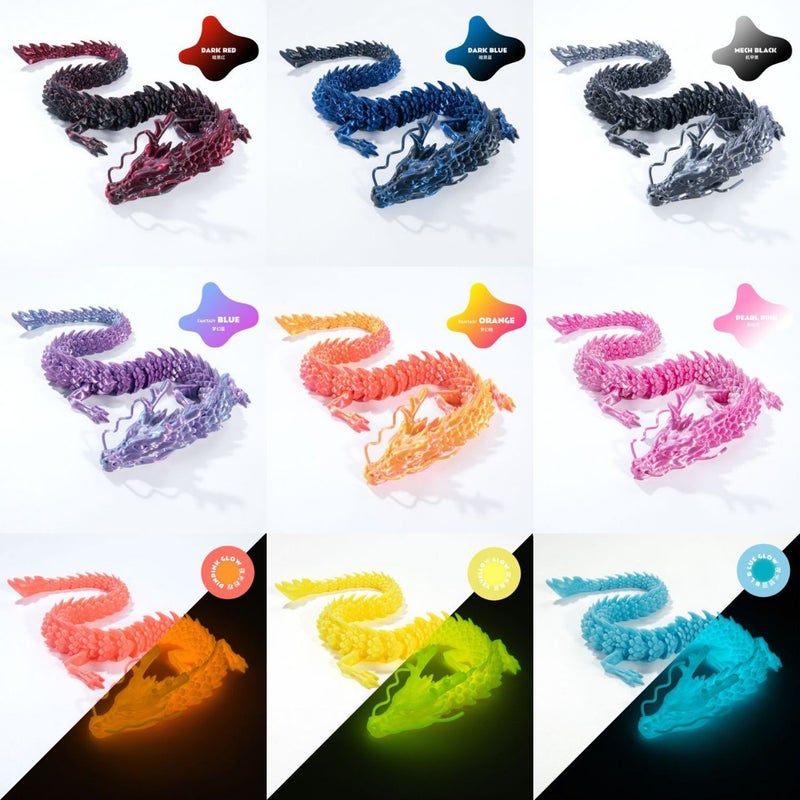 3D Printed Chinese Dragon Decoration – Hand-Made PLA Ornament for Gifts - Image 5