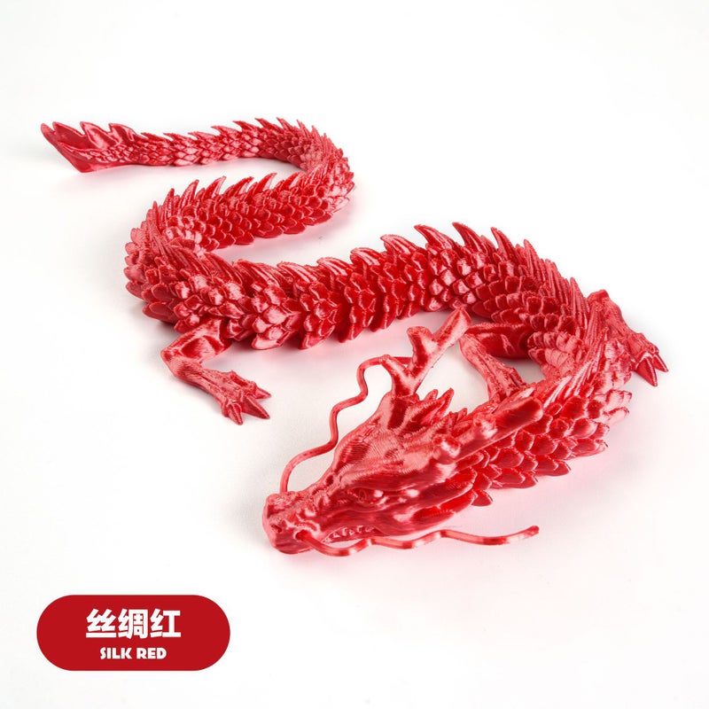 3D Printed Chinese Dragon Decoration – Hand-Made PLA Ornament for Gifts - Image 1