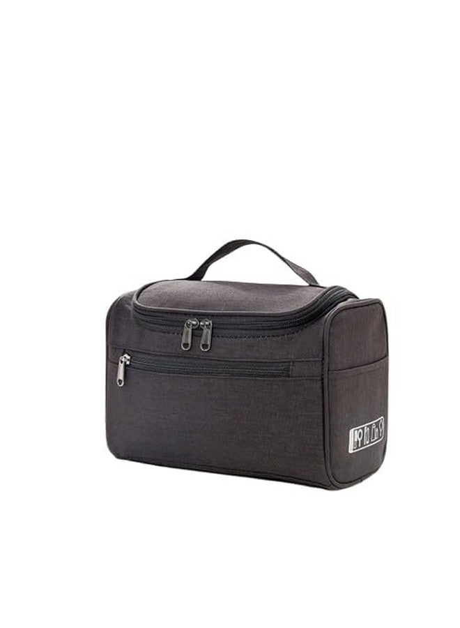 Gikvni Hanging Toiletry Bag Travel Makeup Organizer Bag for Women and Girls Cosmetic Bag for Toiletries Brushes Accessories Makeup Pouch (Black) - Image 1