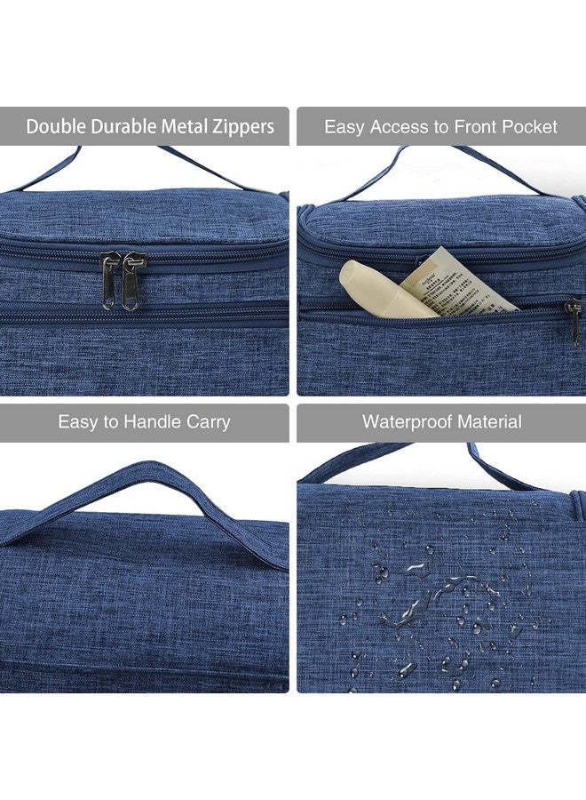 Gikvni Hanging Toiletry Bag Travel Makeup Organizer Bag for Women and Girls Cosmetic Bag for Toiletries Brushes Accessories Makeup Pouch (Black) - Image 4