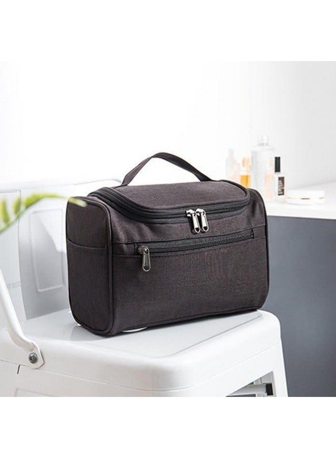 Gikvni Hanging Toiletry Bag Travel Makeup Organizer Bag for Women and Girls Cosmetic Bag for Toiletries Brushes Accessories Makeup Pouch (Black) - Image 2