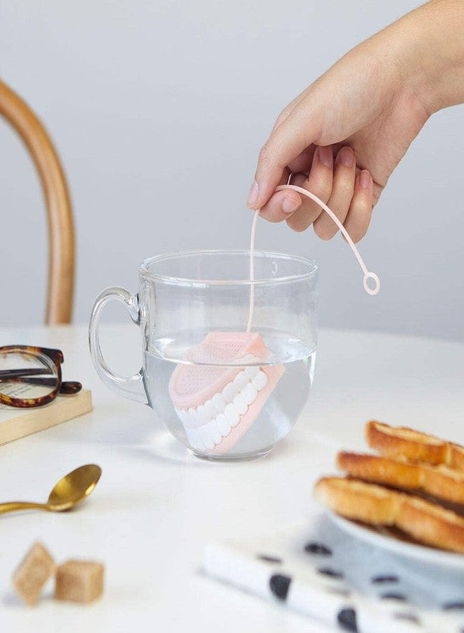 Balvi TEAth Tea Infuser - Silicone - Pink - Denture Shaped - 1 Count - Image 3