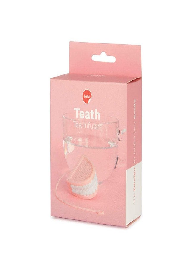 Balvi TEAth Tea Infuser - Silicone - Pink - Denture Shaped - 1 Count - Image 4