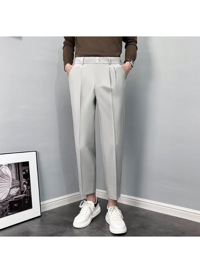 Shougu Men's Fashionable Casual Business Suit Pants  - Image 1