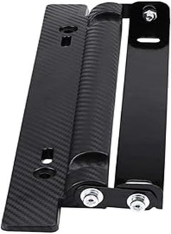License Plate Frame Holder, Universal Adjustable Carbon Fiber Car License Plate Frame Holder Mount Bracket Hinged License Plate Bracket Car Holder Plate Front Modernos