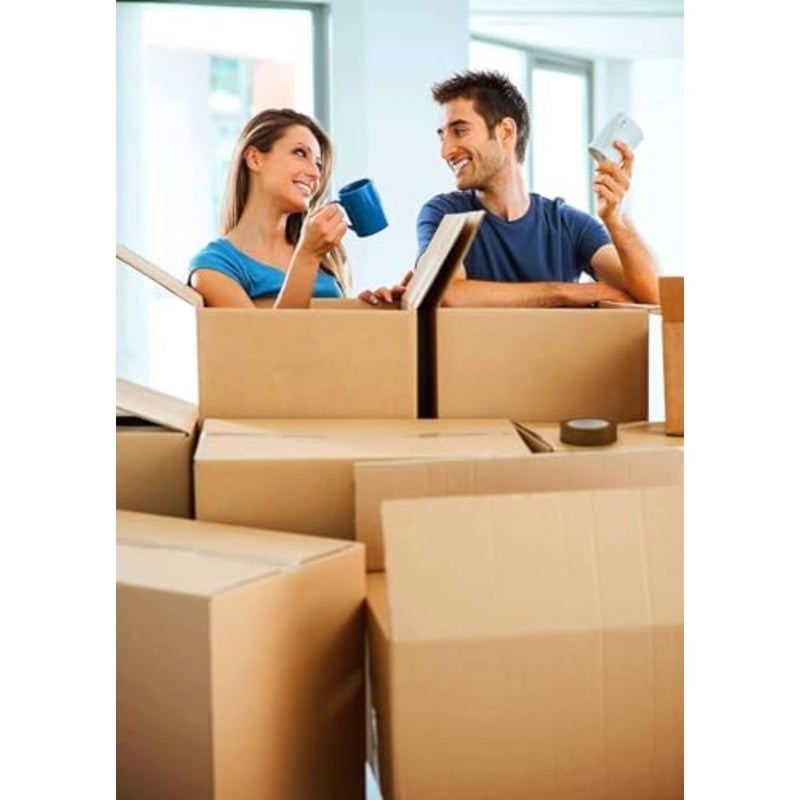 3 ply Moving Boxes Medium 46 x 36 x 31 cm 10-Pack Corrugated Cardboard Box for Mailing, Packing, Packaging, Shipping and Storage - Cartoon Capacity 30kg - Image 3