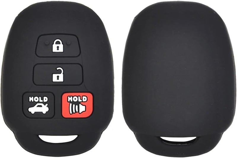 QASULER Silicone Key Fob Cover for Toyota - Image 1