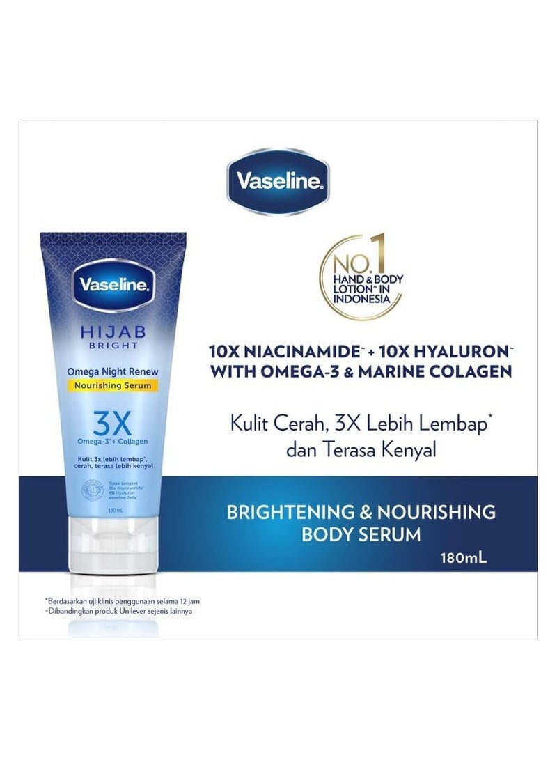 Vaseline Night Renew Nourish Serum 180ml - Image 3