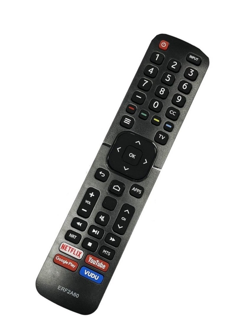 SmartGrist New ERF2A60 Remote Control for Hisense Smart 4K Ultra HD TV – Includes Netflix, YouTube, Google Play, and Vudu Shortcuts – No Voice Function - Image 3