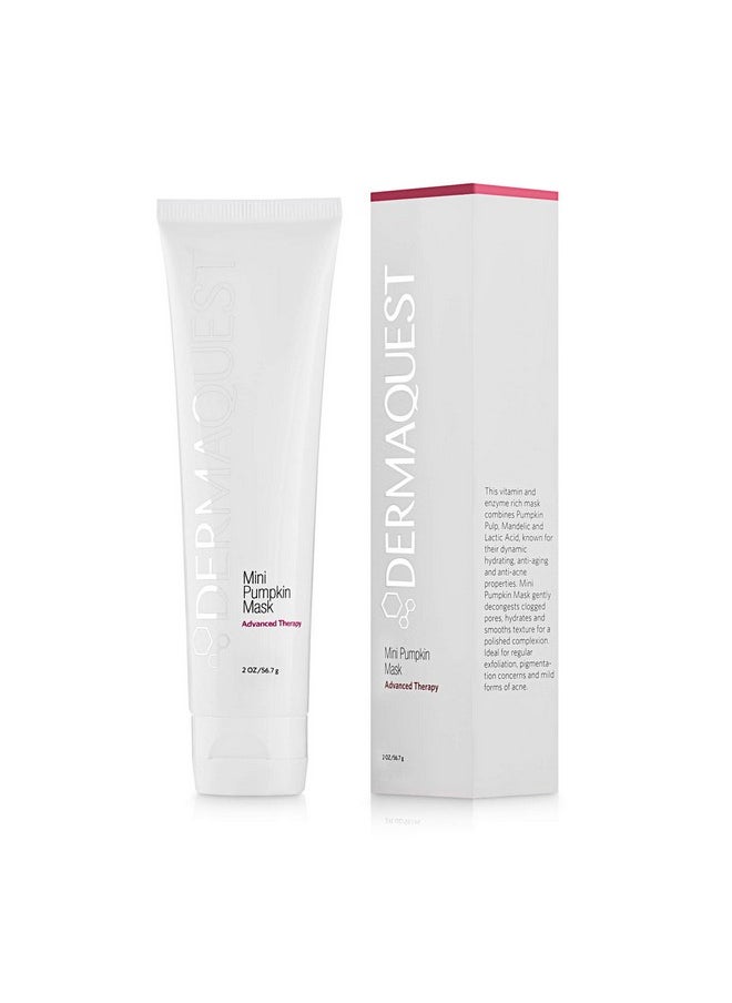 DermaQuest - Advanced Therapy Mini Pumpkin Face Mask - Rejuvenating And Brightening Acne Face Mask - Blackhead Face Mask For Women & Men - All Skin Types (2Oz) - Image 1
