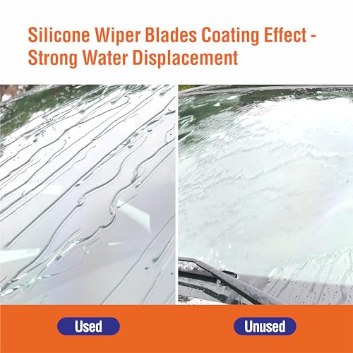 WOWIPER Silicone Wiper Blades 24" + 18" Automotive Replacement Windshield Wiper Blades for MAZDA CX5 2023-2017/MAZDA CX9 2023-2016/MAZDA 6 2021-2018 OEM Quality Wipers for Front Windshield(Set of 2) - Image 4