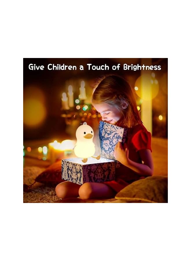 The Bros Children Night Light- Pat&Remote 8 Colors Decor Duck Table Lamp for Kids/Baby/Adults,Soft Silicone Nightlights for Bedroom,Bathroom,Nursery,Stairs,Hallway - Image 4