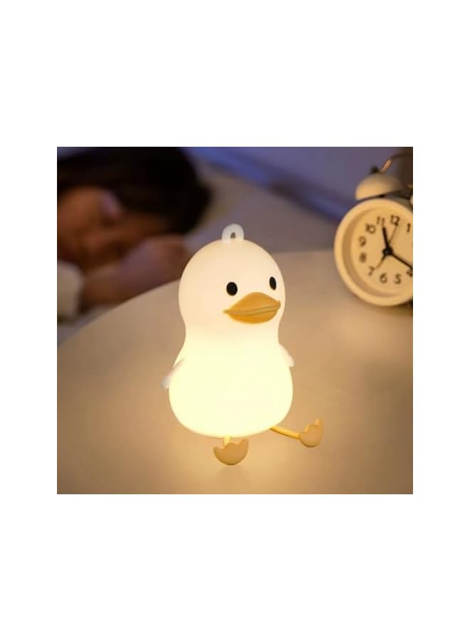 The Bros Children Night Light- Pat&Remote 8 Colors Decor Duck Table Lamp for Kids/Baby/Adults,Soft Silicone Nightlights for Bedroom,Bathroom,Nursery,Stairs,Hallway - Image 2