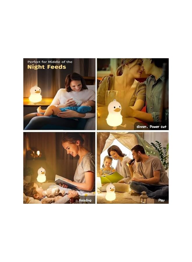 The Bros Children Night Light- Pat&Remote 8 Colors Decor Duck Table Lamp for Kids/Baby/Adults,Soft Silicone Nightlights for Bedroom,Bathroom,Nursery,Stairs,Hallway - Image 3
