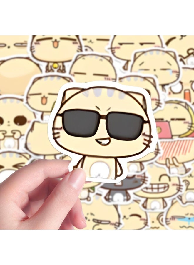 NIBEMINENT 120 Pcs Cute CC Cat Deco Kit Waterproof Stickers, High Definition Printing Bright Colors, Suitable for Laptop Skateboard Luggage Water Bottle Guitar DIY - Image 3