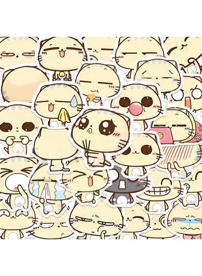 NIBEMINENT 120 Pcs Cute CC Cat Deco Kit Waterproof Stickers, High Definition Printing Bright Colors, Suitable for Laptop Skateboard Luggage Water Bottle Guitar DIY - Image 2