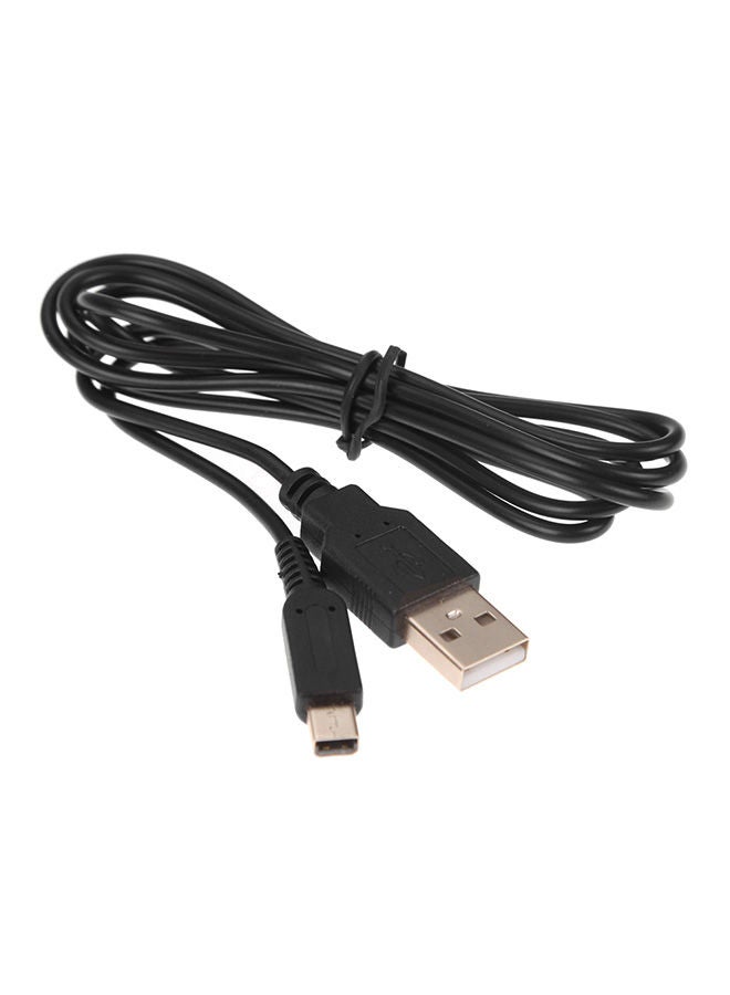 NIBEMINENT USB Power Cable Charging Cord For Nintendo 3DS/Dsi/NDSI Black  - Image 1