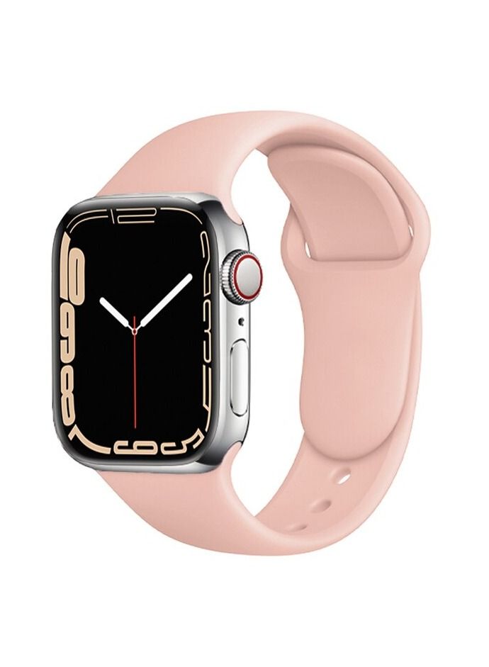 Apple Watch Band 45mm Soft Silicone Sport Band Replacement Wrist Strap Compatible for iWatch Apple Watch Series 7 (45mm) - Image 1