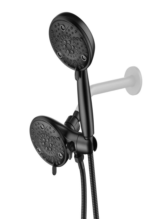 sumerain Matte Black 3-Way Showerhead and Handheld Shower Combo with Shower Hose,Enjoy Luxurious Multi-settings Rain Shower and Hand Held Shower Separately or Together - Image 1