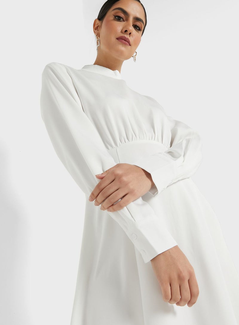 ELLA A-Line Mockneck Dress  - Image 3
