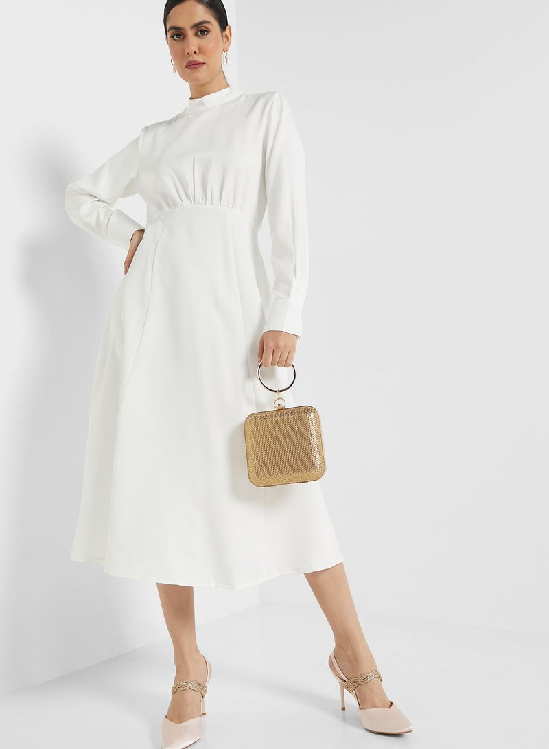 ELLA A-Line Mockneck Dress  - Image 4