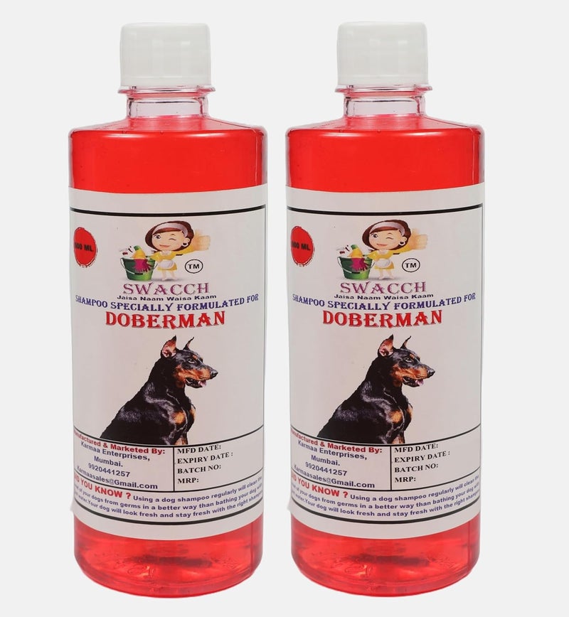 SWACCH Shampoo Specially FORMULATED for German Shepherd 500ML Pack of 2 Strawberry - Image 1