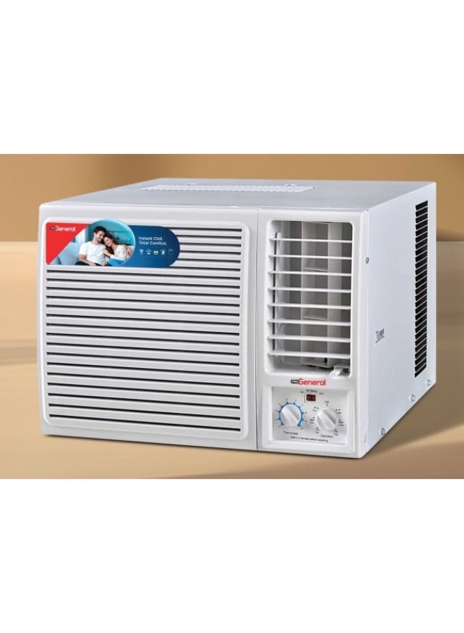 PRO GENERAL 2 Ton Rotary Window  AC, Highly Efficient Cooling Air Conditioner with T3 Tropical Compressor, R410a Gas, Optimised Air flow, Eco grill design, Low Noise,  PRG24WAC - WHITE - Image 2