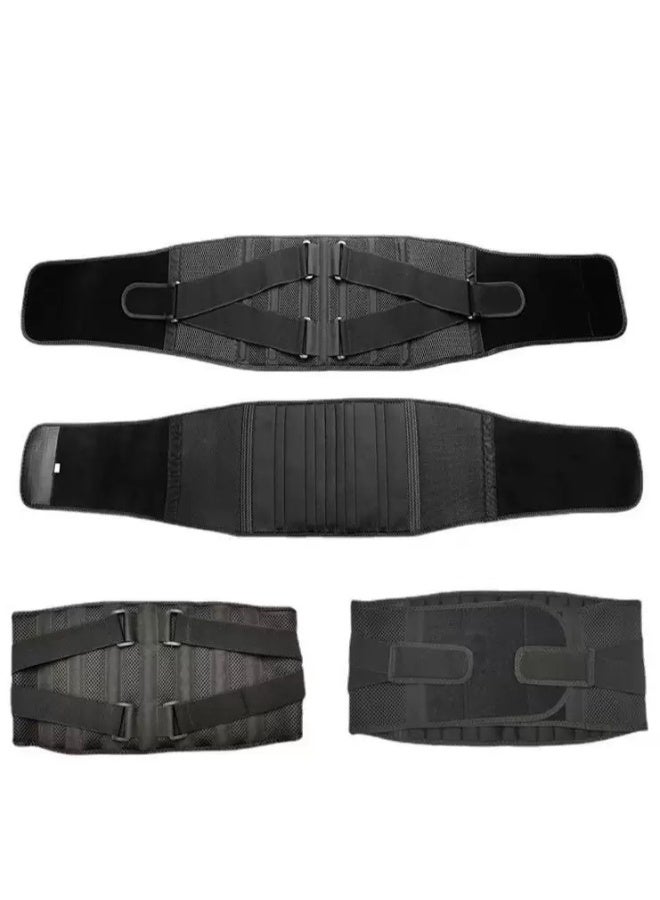 SUFADA Air Mesh Back Brace for Men Women Lower Back Pain Relief, Adjustable Back Support Belt for Work, Anti-skid Lumbar Support for Sciatica Scoliosis (M(Waist:36"-44") - Image 4