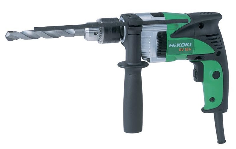 HIKOKI Dv16Vs9ZCorded Impact Drill With Variable Speed Dial590 Watts Powerful Motar16Mm Drill Chuck And 34500 Rpm15 KgSide HandleDepth GaugeCarring CaseChuck Wrench IncludedGreen