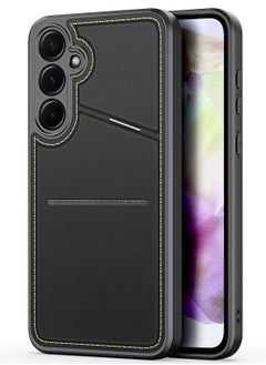 DUX DUCIS DUX DUCIS Rafi II Series Case for Samsung Galaxy A35 5G Case Wallet with Kickstand and Credit Card Holder Compatible with MagSafe Leather Heavy Duty Protective Case Cover (Black)  - Image 1