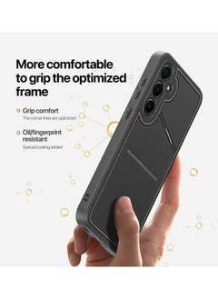 DUX DUCIS DUX DUCIS Rafi II Series Case for Samsung Galaxy A35 5G Case Wallet with Kickstand and Credit Card Holder Compatible with MagSafe Leather Heavy Duty Protective Case Cover (Black)  - Image 5