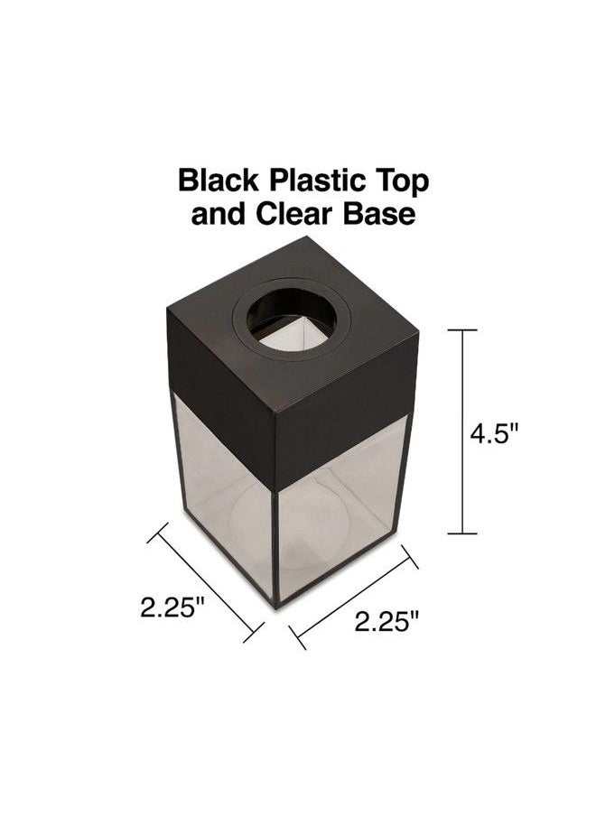 1InTheOffice Magnetic Paper Clip Dispenser Small Black 3 Pack "With 150 Clips"  - Image 4