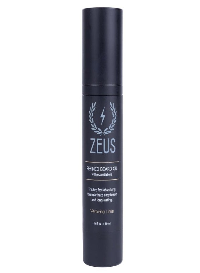 ZEUS Refined Beard Oil for Men with Natural Oils (Verbena Lime 1.6 fl oz - Image 1