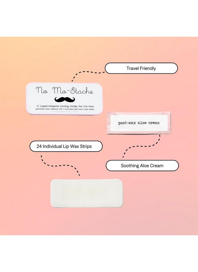 No mo-stache - O Mostache Shark Tank Hair Removal Lip Wax Strips Safe To Use For All Skin Type 24 Travel Friendly Individual Use Lip Wax Strips The Quick Easy Way Of Lip Waxing Hair Removal Skin Exfoliator - Image 1